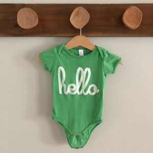 Hello Apparel onesie, 3-6 months